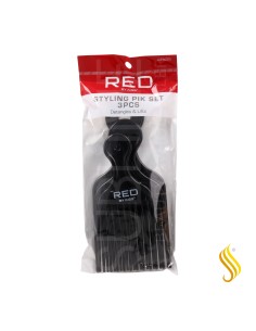 Red Kiss Professional Plastic Styling Pik Set Peine